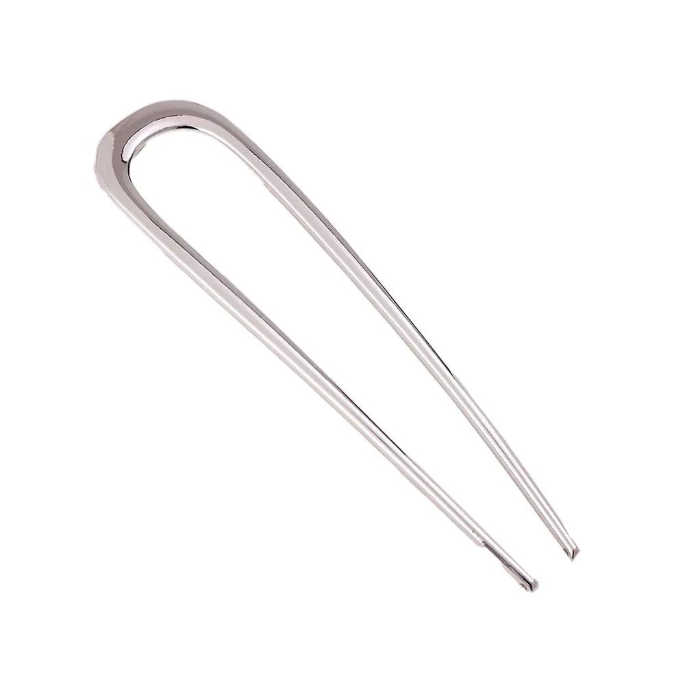 Baguettes à Cheveux Élégantes en Métal Pinces à Cheveux Françaises pour Femmes Épingle à Cheveux en Forme de U Mode Accessoires Bijoux de Cheveux Vente en Gros