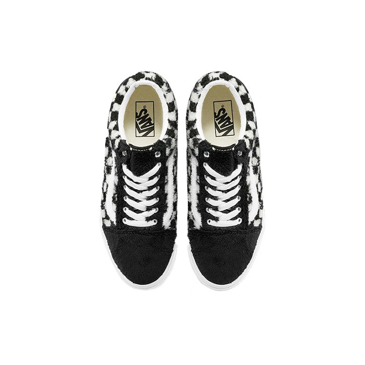 Vans Old Skool Sherpa Checkerboard - Black Unisex Sneakers VN0A5KRF95A
