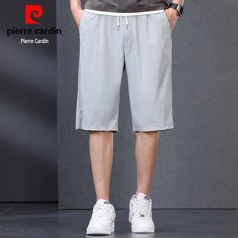 Pierre Cardin Men's Elastic Waist Cooling Casual Mid-Length Shorts