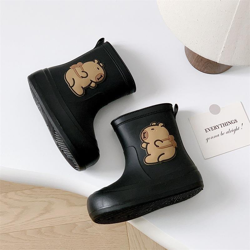 Rain shoes new water boots children's non-slip rain boots women's waterproof velvet water shoes short non-slip water boots women