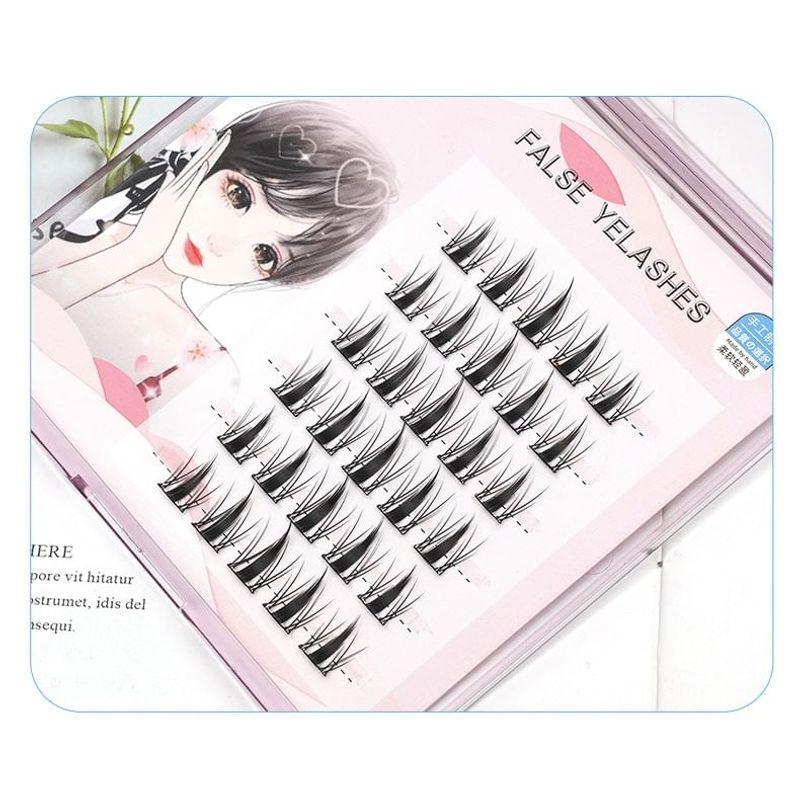 Lactacia - Glue-free Rabbit Multipack False Eyelashes Cluster with Tweezers
