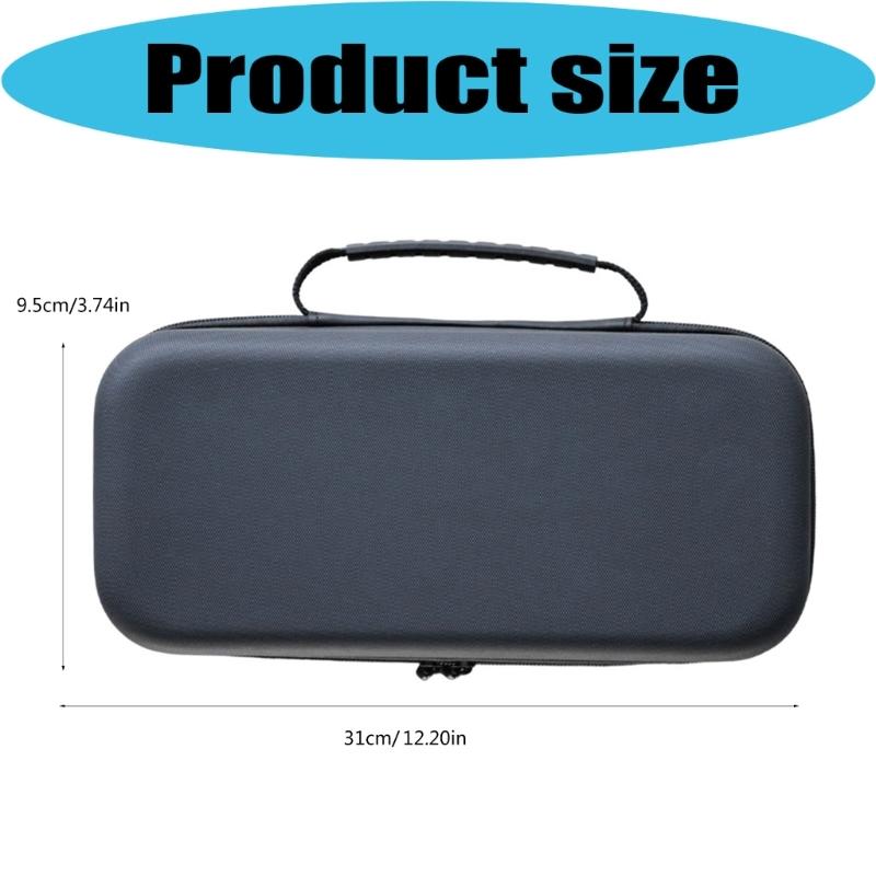 Handheld Game Console Bag Scratchproof Storage Box for ROG X Protector Case with Mesh Pocket Carry Pouch