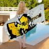 Hip Hop Group Wu TangS Bath Towel Microfiber Soft Water Absorbing Breathable For Girl Kids Decorative Cartoon Beach Towel