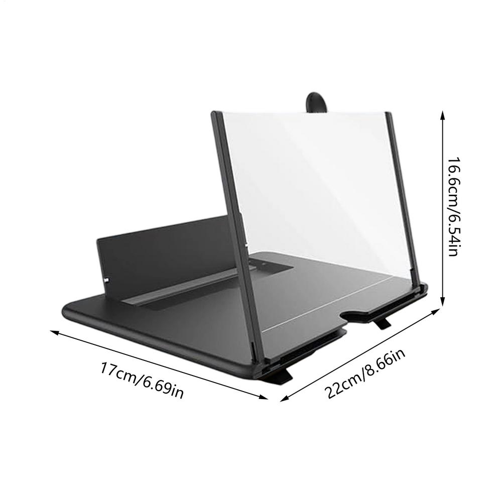 Screen Magnifier for Cell Phone 3D HD Desktop Projector Mobile Phone Screen Amplifier for Seniors Video Watching Movie Night