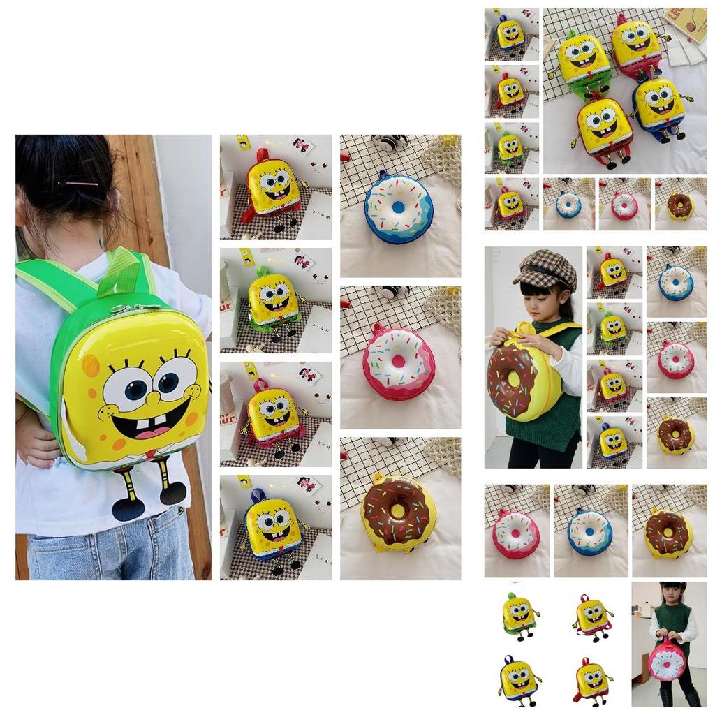 Sweet Donut Eggshell Backpack For Kindergarten Kids Cute And Durable