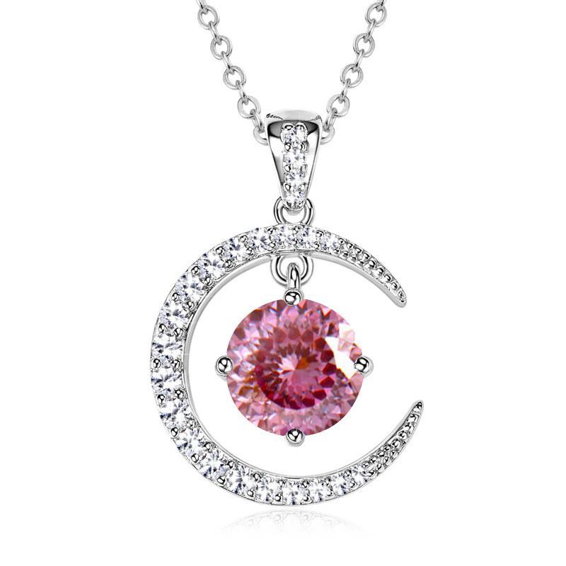 Sterling Silver Moissanite Necklace for Women High-end Design Pendant Niche Smart Clavicle Chain Female Fine Jewelry
