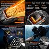 New 1400 mAh Battery Military Smartwatch Men IP68 Waterproof Flashlight Health Monitor Sports Call Smart Watch For iOS Android