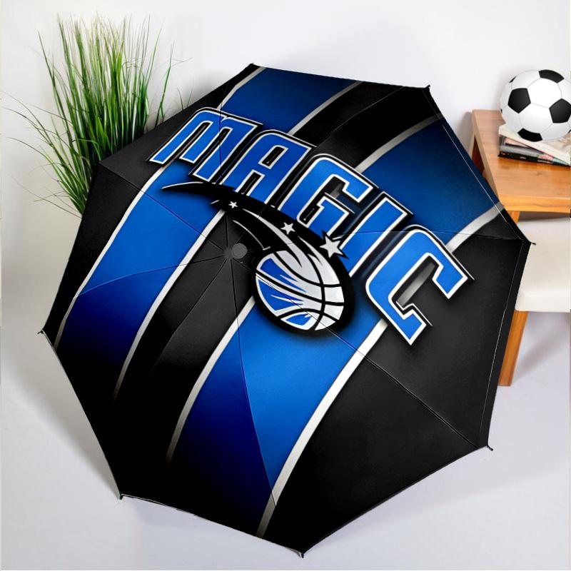 basketball Orlando Logo Umbrella 8-Frame for Travel, Camping, Casual Lightweight Portable Umbrella, Essential for Every Family Holidays Gift