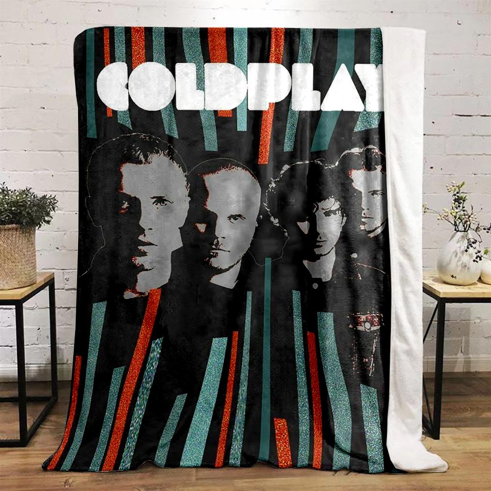 Coldplay Band Themed Artistic printed Flannel blanket for bedroom, living room, sofa, and nap