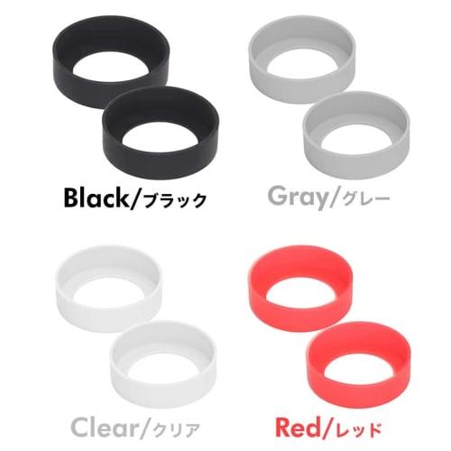 prendre [Set of 2] Anti-Scratch Silicone Bottom Covers for Water Bottles, Soup Jars, and Tumblers, Anti-Slip, 6.5cm and 7cm (Clear/7cm) PR-BOTSILI-7-C