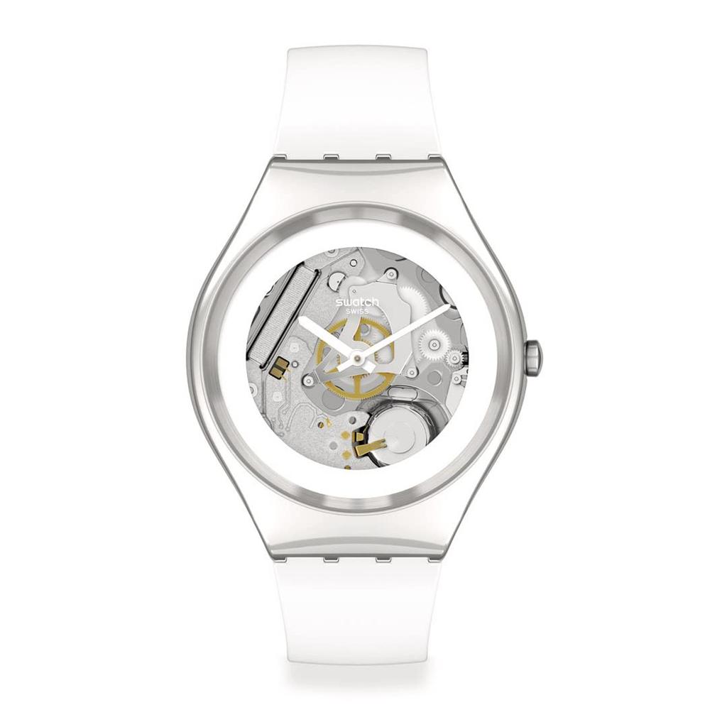 Swatch Pure White Irony The January Collection Watch, SYXS138, White