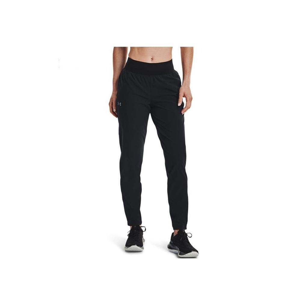 Under Armour Running Casual Solid Color Long Pants Women Bottoms Black 1365648-001