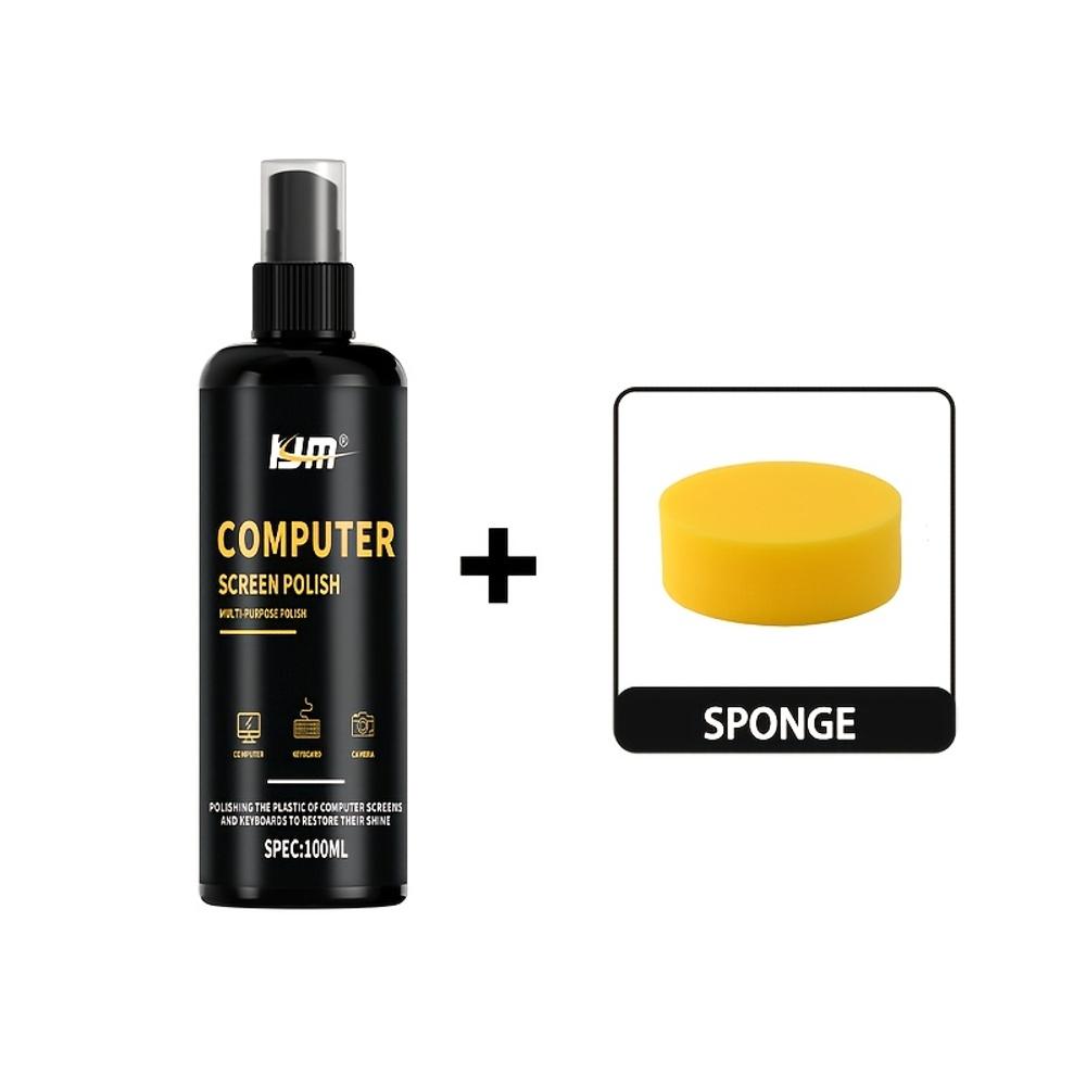 

Мгновенный полироль для клавиатуры - Восстанавливает блеск, Подходит для экранов компьютеров и клавиатур, Уход за пластиком, Быстрополирующий воск