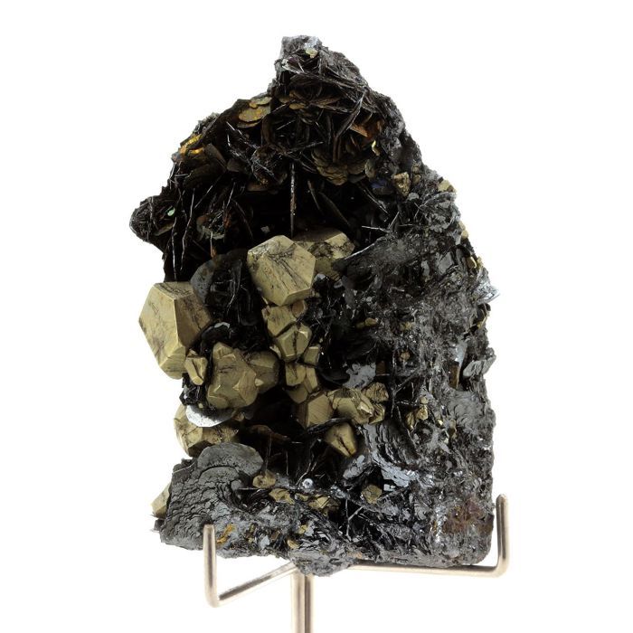 Pierres et Minéraux. Hematite + Pyrite. 732.0 ct. Elba Island, Tuscany, Italie.