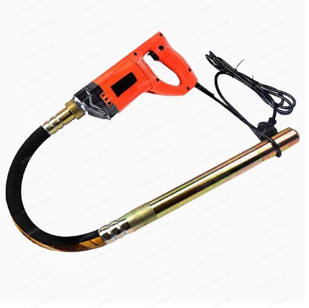 Small Portable 220V Concrete Vibrator Single Phase Cement Vibrator with Fine Rod Head Accessories