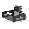 Under Desk Storage Rack Drink Holder High Load Capacity Under Desk Storage Shelf Multifunctional Storage Basket for Home Office