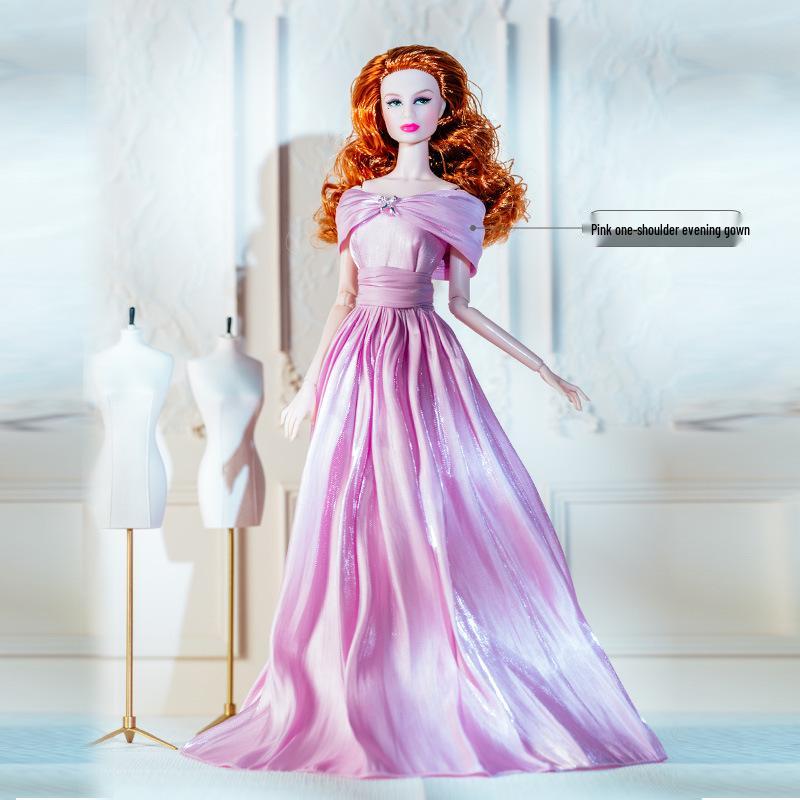 11-inch Supermodel Doll Formal Dress, High-Quality, Hot-Selling Pink Collection, New Arrival.