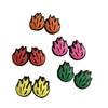 2Pcs Tennis Vibration Dampener Silicone Racquet Shock Absorbers Flame Shape Tennis Racket Dampeners Tennis Accessories