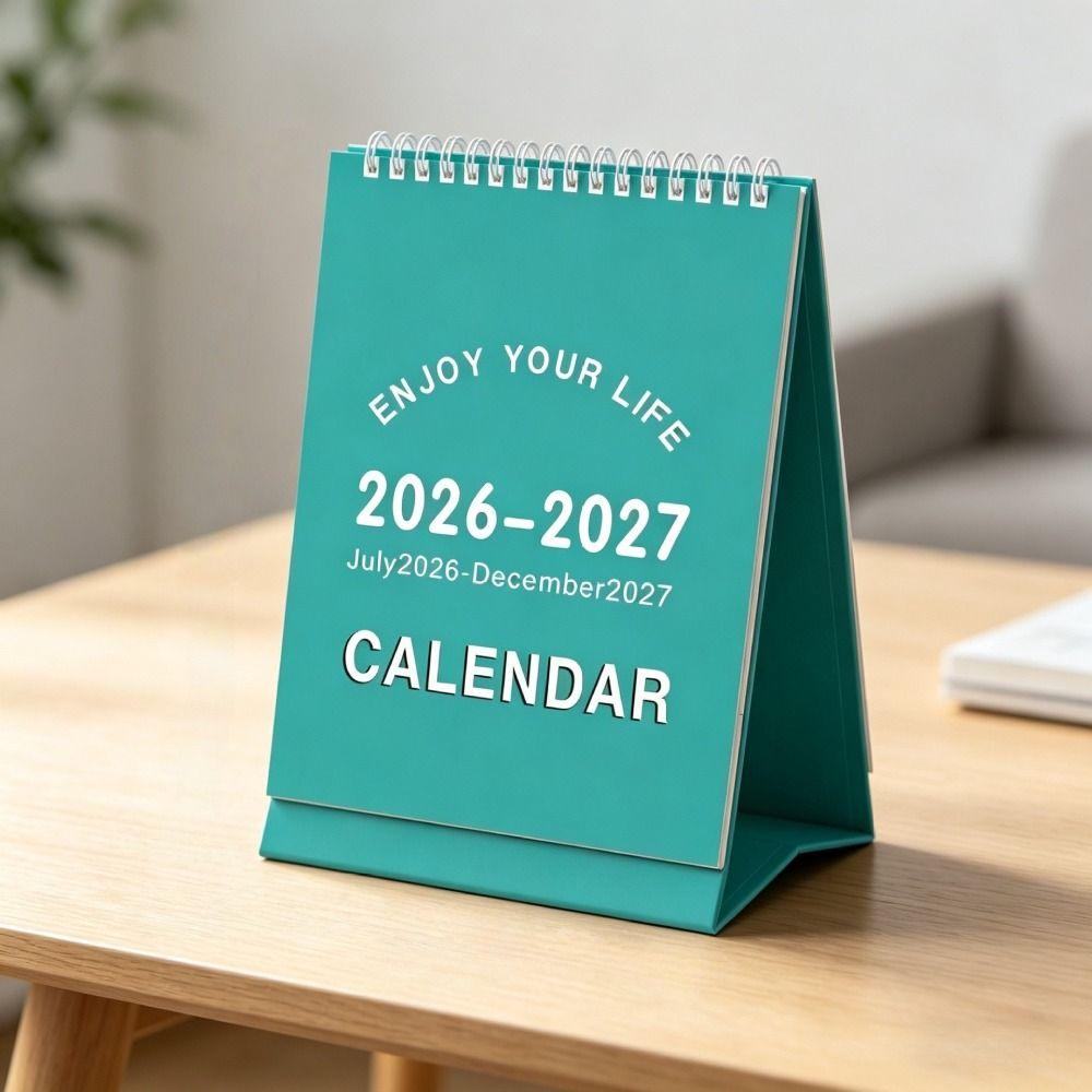 Monthly Planner Mini Desktop Calendar Portable Memo Planner Standing Desk Calendar Desk Decoration