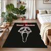 Crystal Velvet Rug Custom Name Text, Soft Non Slip Floor Mat Home DecorScream Ghostface