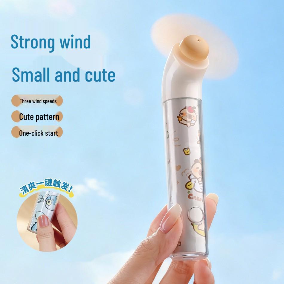 Creative USB Rechargeable Handheld Mini Fan - Portable, Cute, and Powerful Summer Cooling Gift