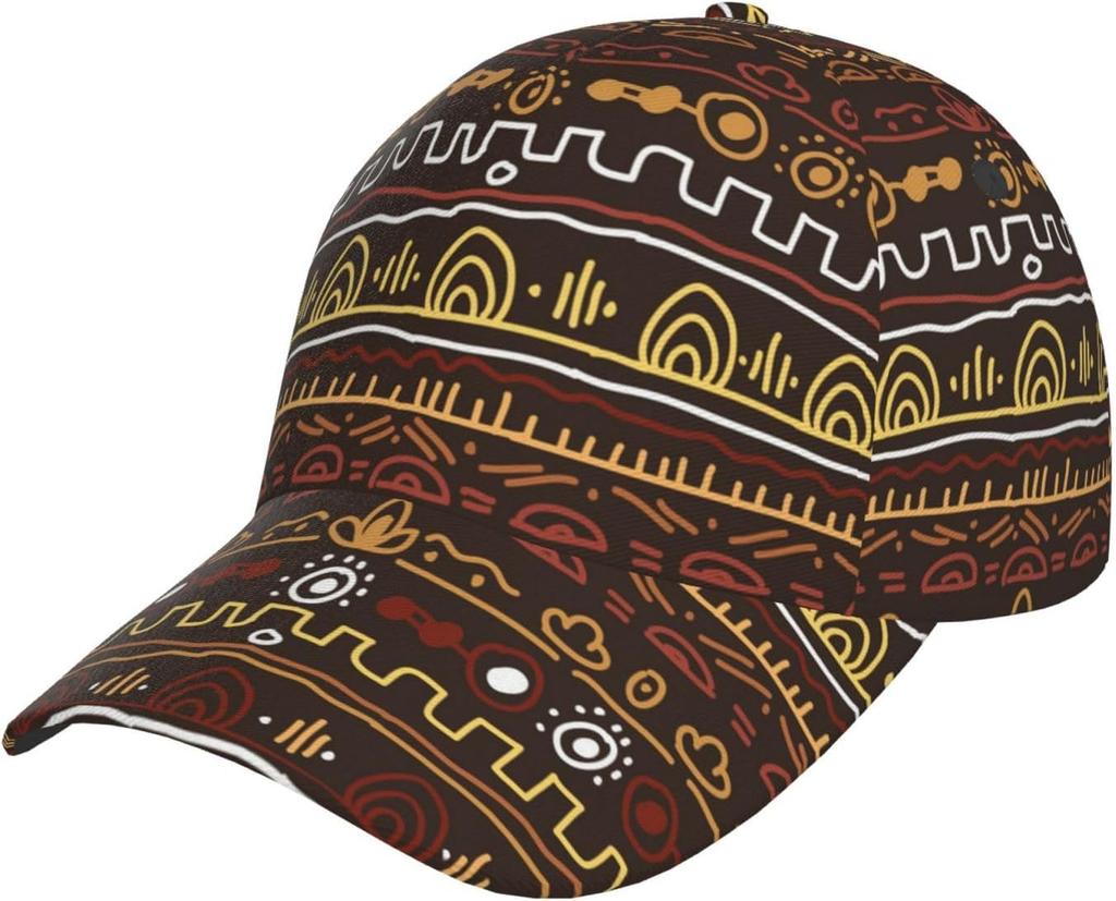 African Cap African Art Baseball Cap African Sun Hat Adjustable Hat Trucker Hat Cap