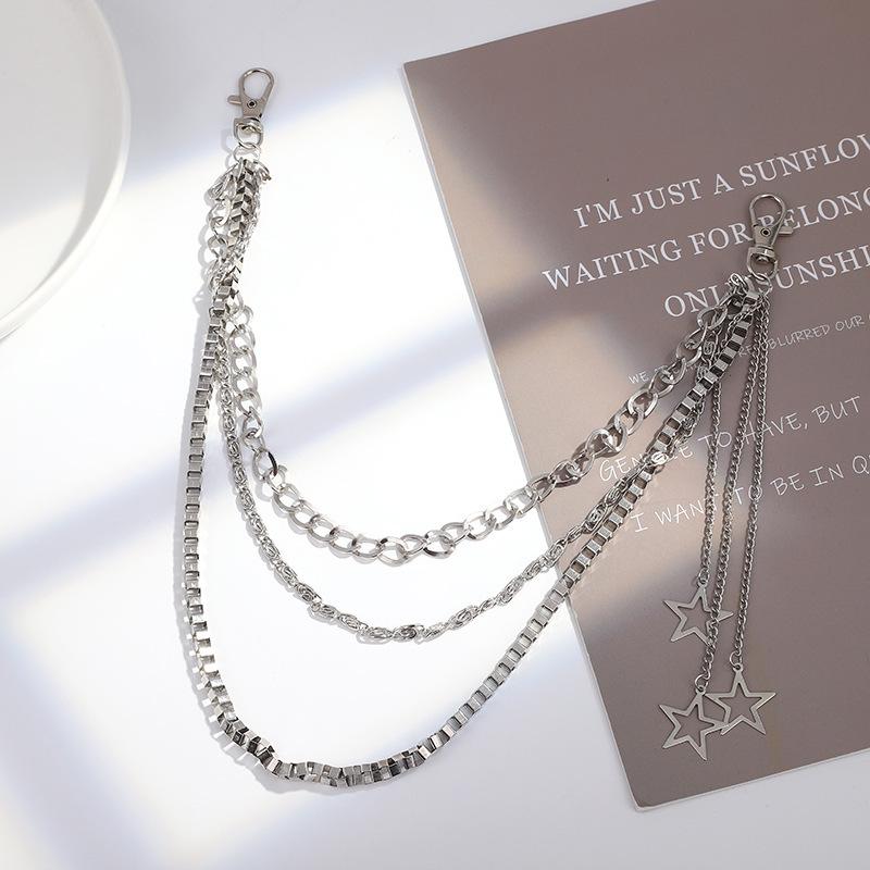 Women's Hip Hop Metal Chain Star Waist & Pants Chain Accessories