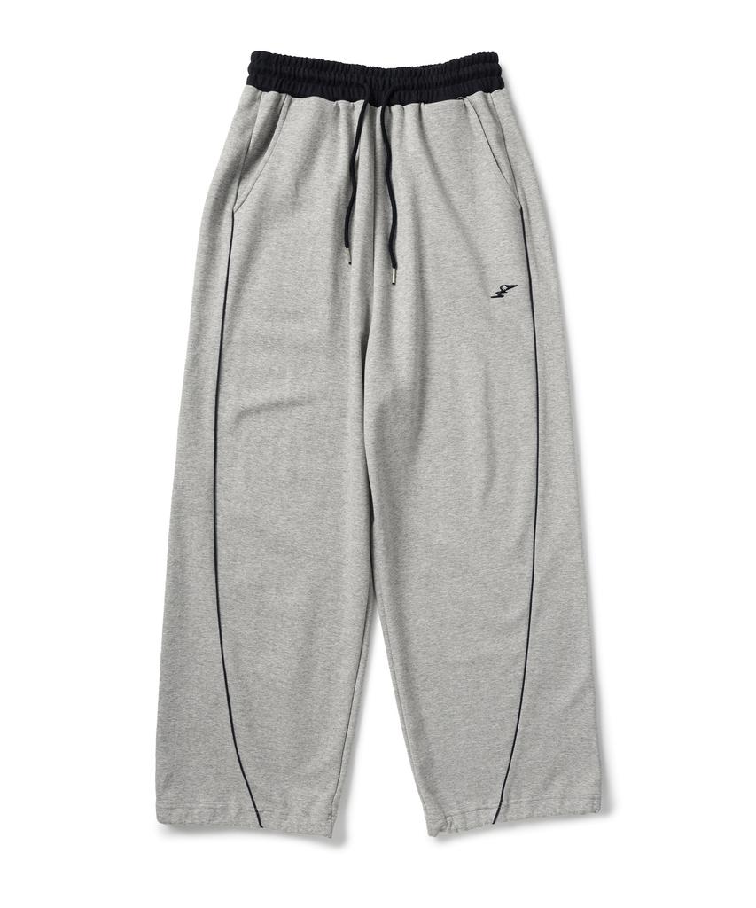 SUPERSUB Wide Baggy Piping Pants - Melange