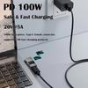 For HP Laptop PD 100W Charging Adapter Type-C to DC 7.4x5.0mm Digital Display Zinc Alloy Converter