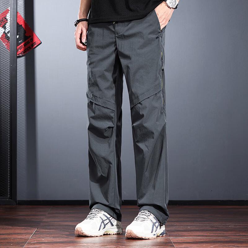 

Jieluino Men s Outdoor Quick-Dry Straight-Leg Cargo Pants M