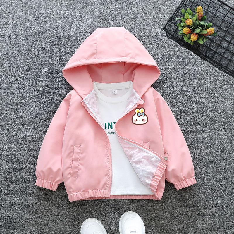 Mädchen Mode Dünne Mantel 2025 Frühling und Herbst Kinder Casual Zipper Jacke Jungen Lose Trenchcoat