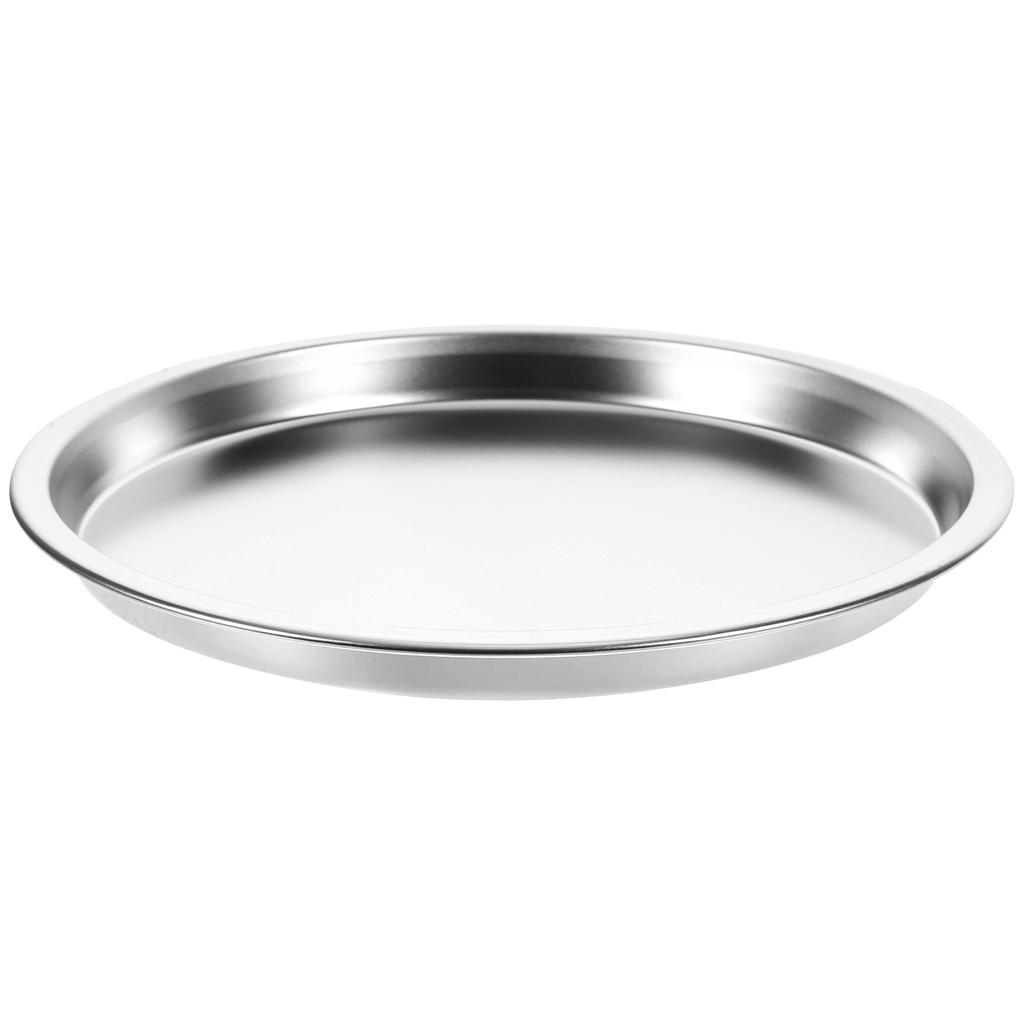 Stainless Steel Cold Skin Plate Circle Tray Dinner Fruit Pastry Platter Turkey Practical Cookie Dish Toddler Serving Snack