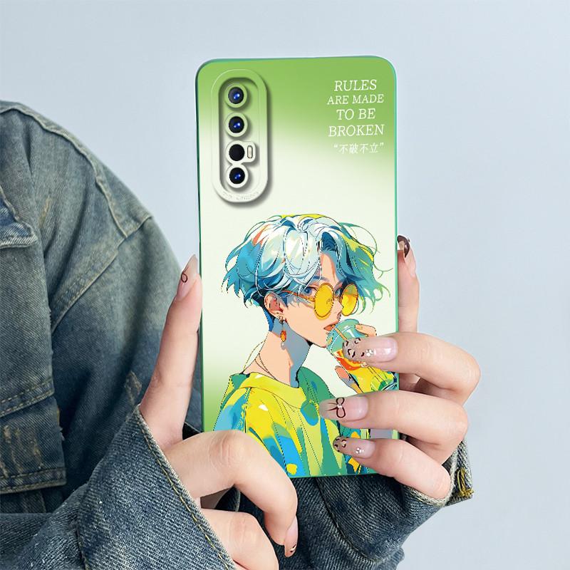 For OPPO Find X2 Neo / Reno3 Pro 5G Phone Case Cover CPH2009 Silicone Sweet Painted Cartoon Funda Lovely Printed Coque Casing