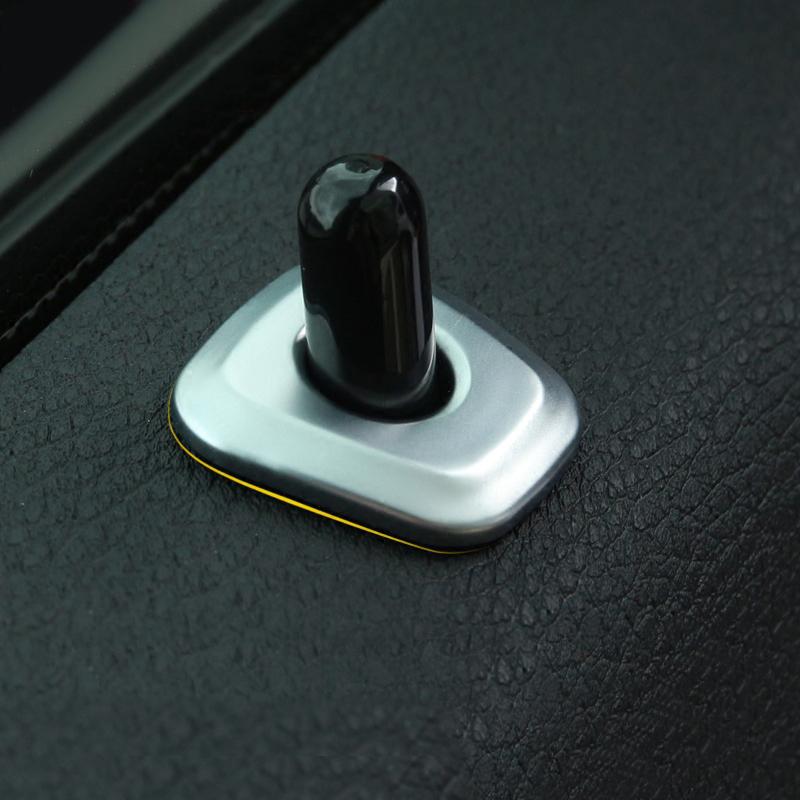 

For BMW X1 X2 F47 F48 16-21 Chrome Inner Door Lock Pin Pins Decorator Cover Trim Auto Inner Accessories Car Interior Accessories
