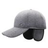 Hat Men's Winter Warm Cap Middle-Aged and Elderly Winter Outdoor Ear Protection Baseball Cap Dad Cap
