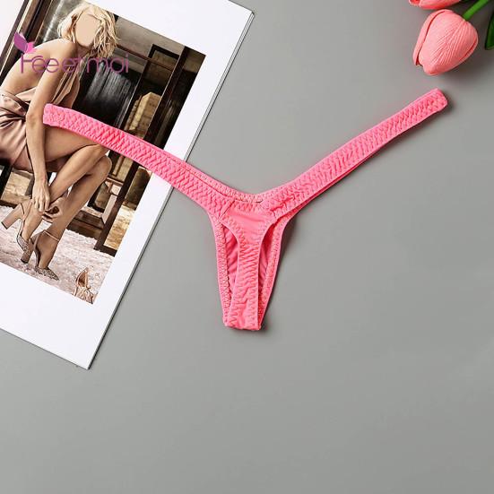 Lady G-string Pornographic Tiny Tempting Waist Hot Lightweight Sexy Elastic Low T-shape Lady Panties Female