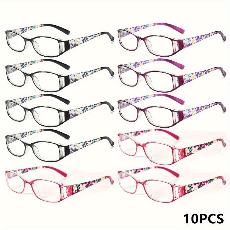 10pcs Printed Presbyopia Glasses for Elegant Women