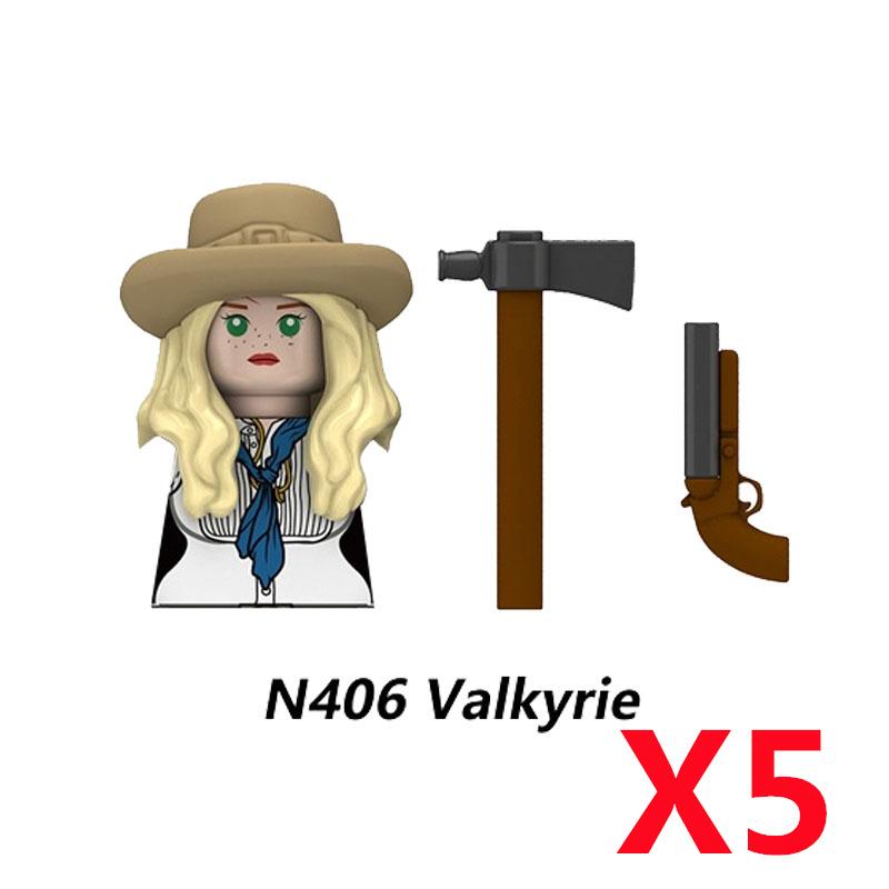 MOC Militär Sowjetischer US-Soldat Figur Baustein Kavallerie Pilot Westlicher Cowboy Detektiv Waffe Schwert Umhang Kinder Spielzeug Geschenk K148