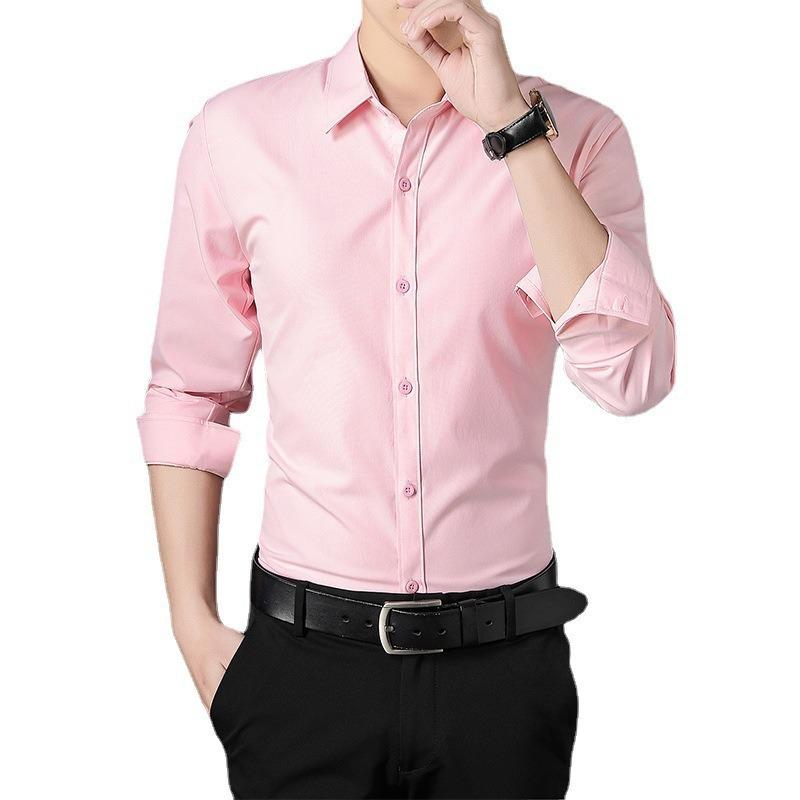 Men's Long Sleeve Business White Shirt
