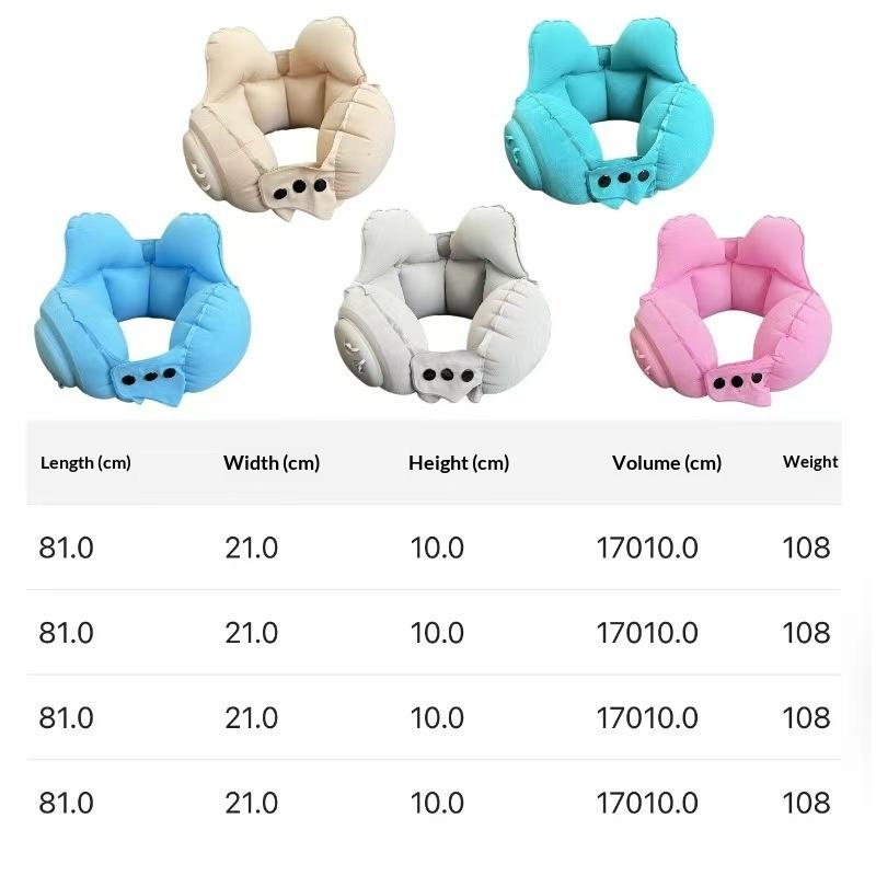 1Pc Compressible Inflatable Neck Pillow, Portable Travel Cervical Support Pillow, Inflatable Air Neck Rest For Plane & Naps