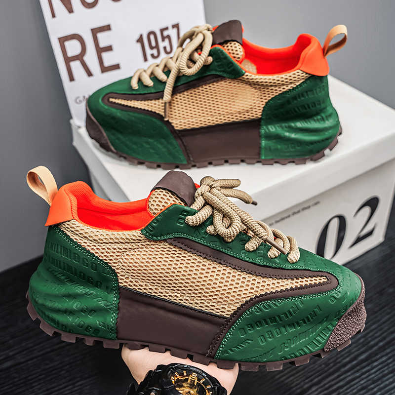 Plateforme Herbst-Frühling Designer-Sneaker Walking Original Herrenmode Schuhe Rote Loafer Herren Sport Hypebeast Tenni