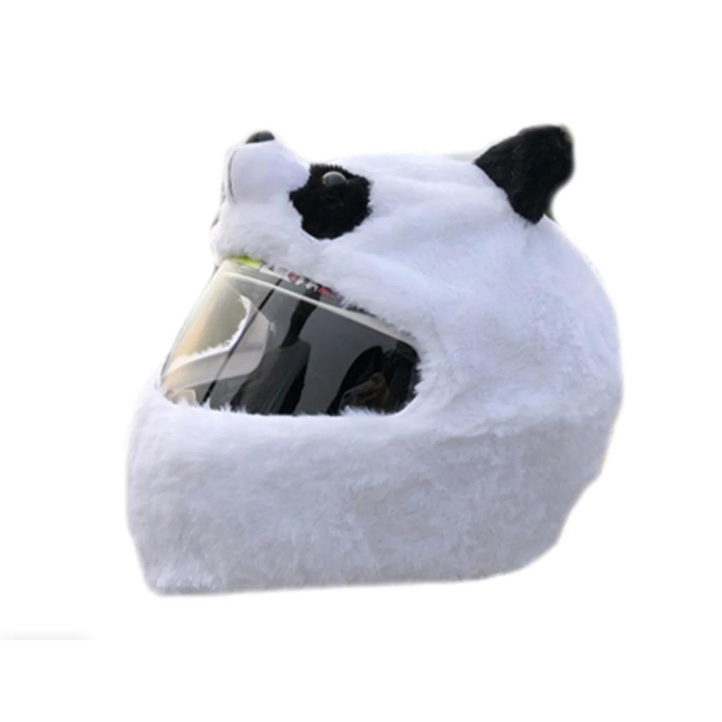 Motorcycle Helmet Covers Funny Cartoon Plush Helmet Protective Cover Helmet Full Face Covers for Personalized Helmets Party