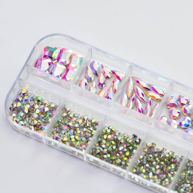 Nail Charms Multi Shapes Nail Rhinestones Charms Nail Gems Nail Art Decorations