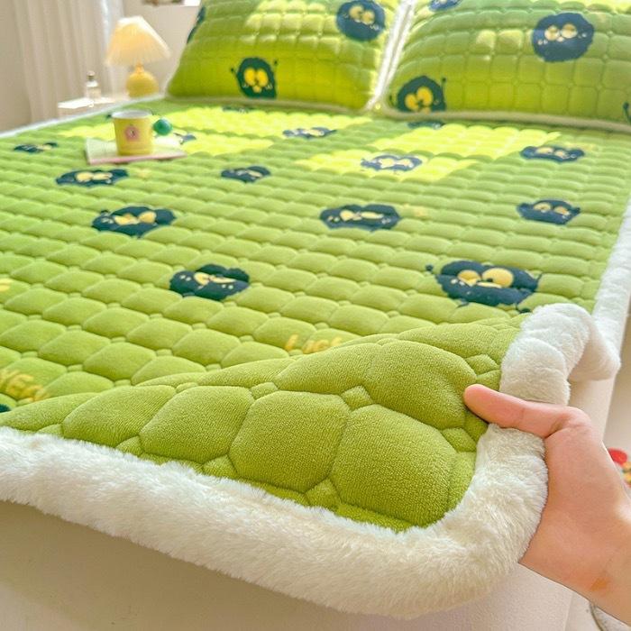 Materac bawełniany Milk Velvet do użytku domowego, materac zimowy Coral Velvet zapewniający ciepło i zagęszczenie