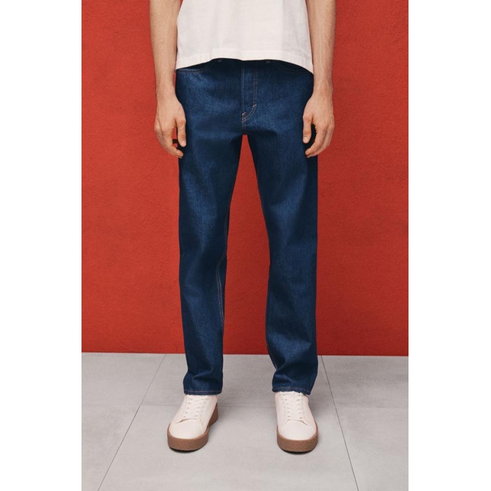 H M Relaxed Fit Jeans Dark deniM Blue