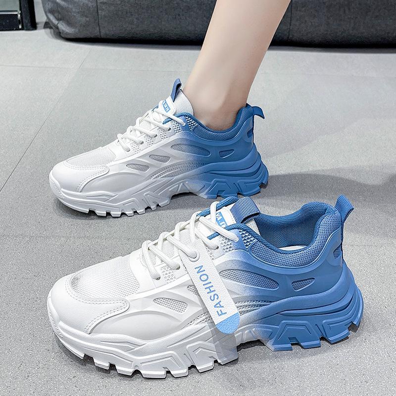 Daddy Shoes Ins Tide Spring New Mesh Breathable Thick Sole Heightening Leisure Sports