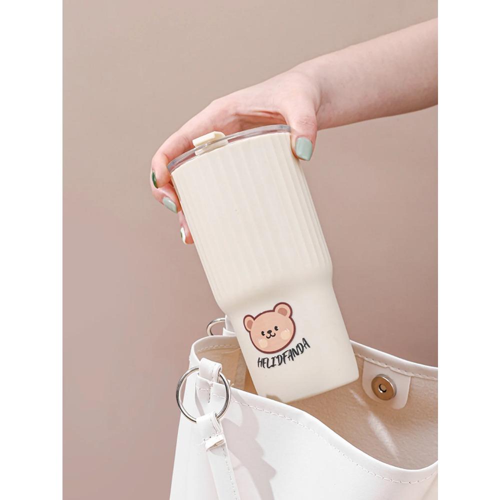 WORTHBUY 650 ML Becher Reise Tragbar Kunststoff Kaffeetasse Hitzebeständig Versiegelt Auslaufsicher Wasserflasche Für Student Erwachsener