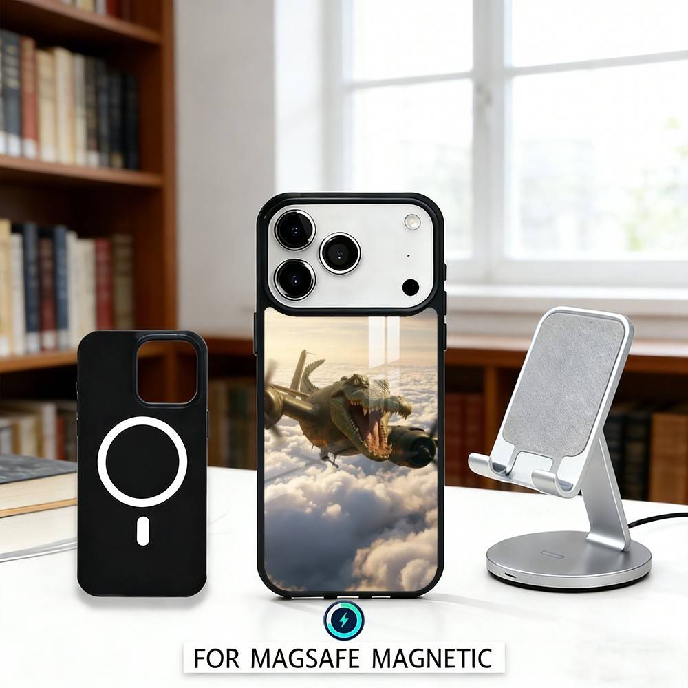 I-Italian B-Brainrot T-Tung Phone Case Magnetic For iPhone17 16 15 14 13 12 Pro Max For Magsafe Wireless Charging Cover