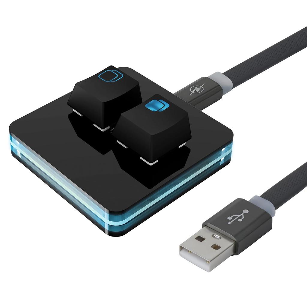 Geekria Copy Paste Keyboard, Mechanical Keypad with Instant CopyPaste Shortcuts, Red Keypad Hot Swap, 6-Color Backlight, Ideal for Office, Excel, and