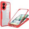 Protective Case - E.F.CONNECTION - for Xiaomi Redmi A5 - Rigid - Shockproof - Full Coverage - Red